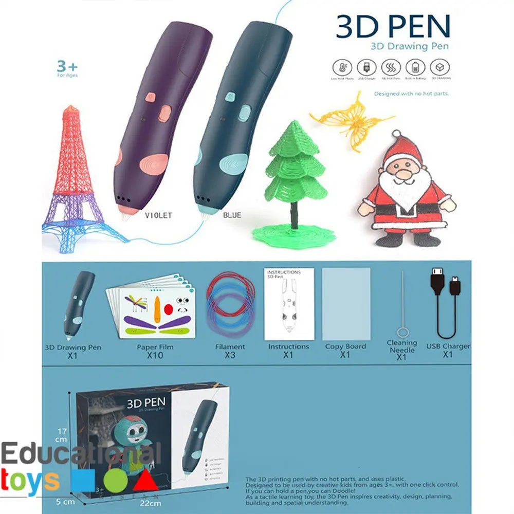 3D Pen Printing And Drawing Pen For Kids - Toynix