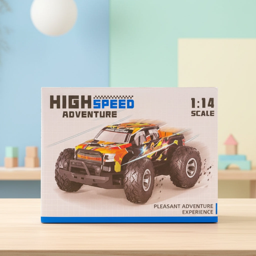 High-Speed Monster RC Truck – 2.4G Remote Control (1:14 Scale)