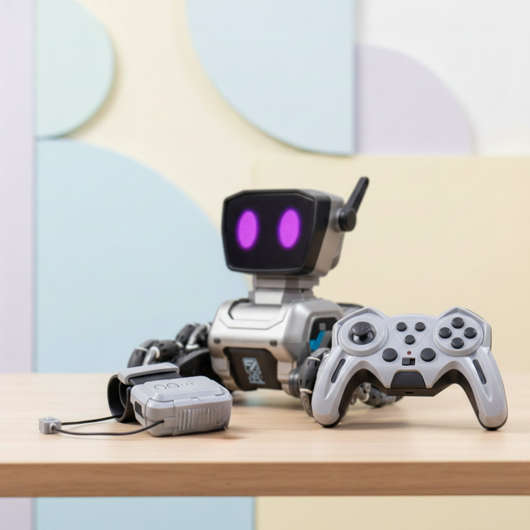 Stunt & Spray Robot Dog with Remote Control & Wrist Watch Control