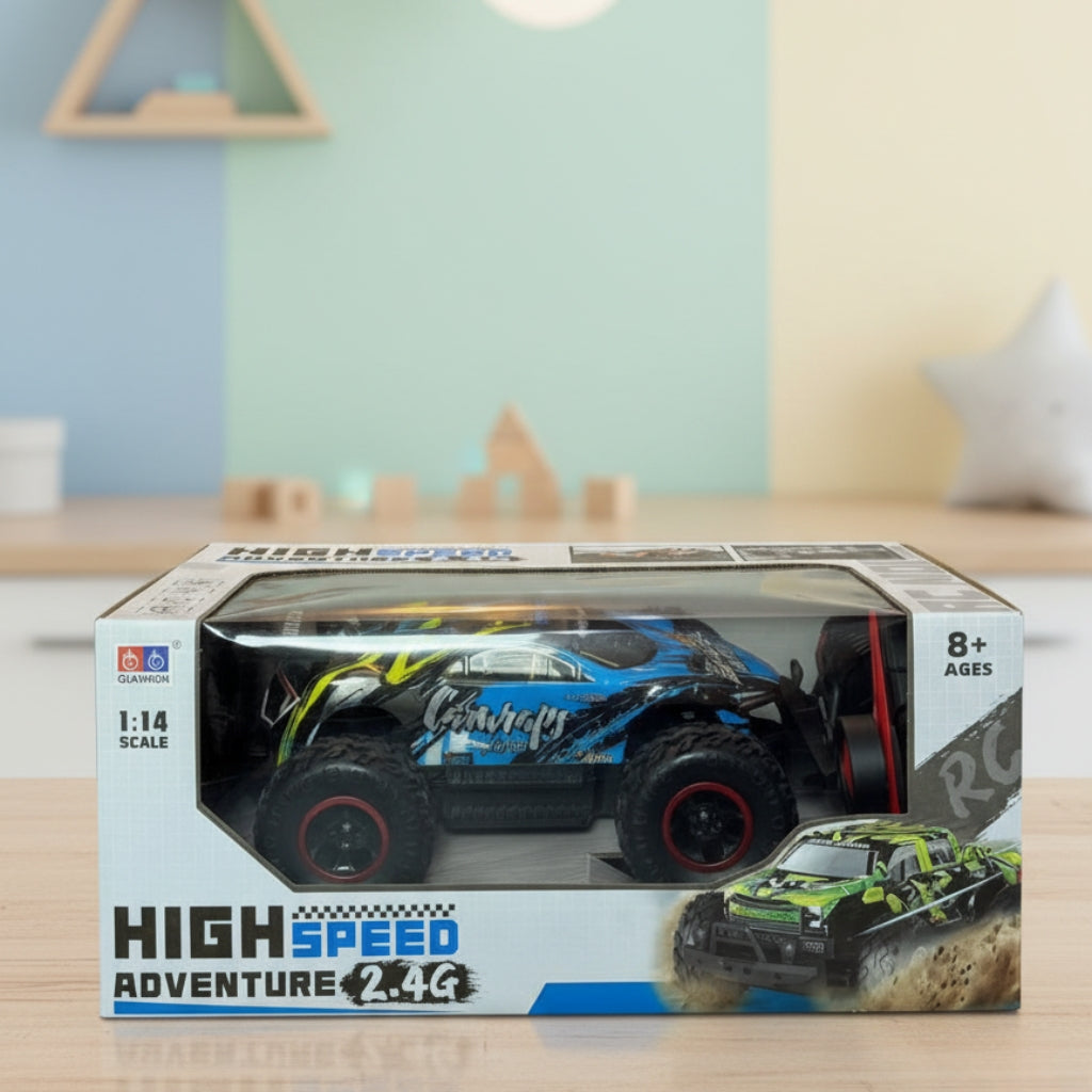 High-Speed Monster RC Truck – 2.4G Remote Control (1:14 Scale)